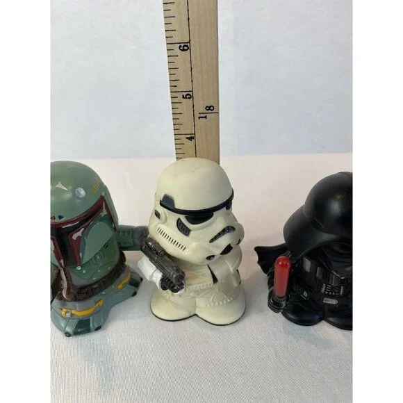 Star Wars Palm Talker Boba Fett Stormtrooper Darth Vader 4in Figures By Tomy - Picture 11 of 11